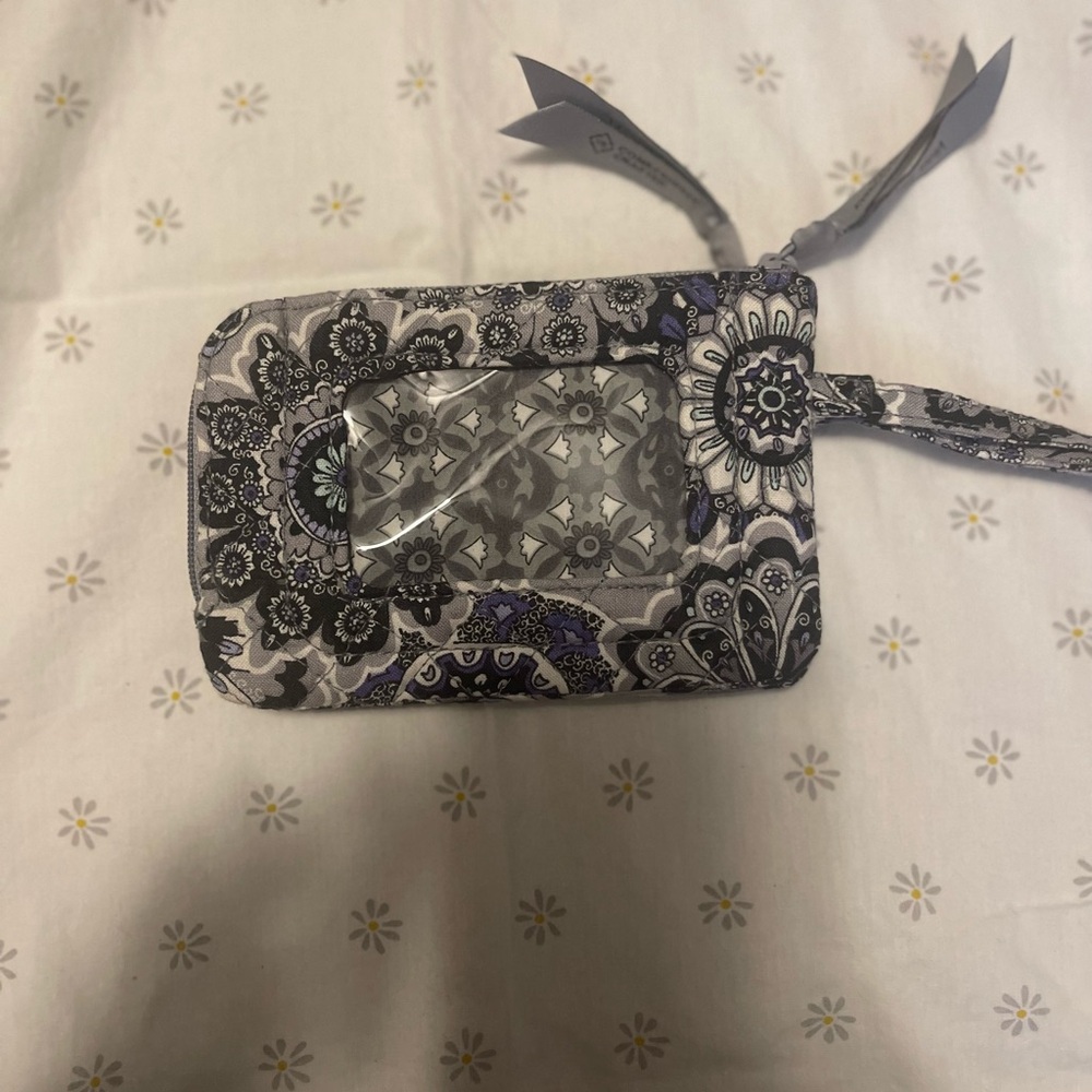 Vera Bradley Gray Floral ID Holder